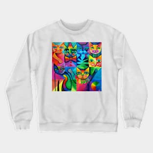 Clown cats Crewneck Sweatshirt